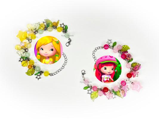 Strawberry shortcake and Lemon meringue bracelet