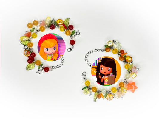 Apple dumpling and orange blossom bracelets