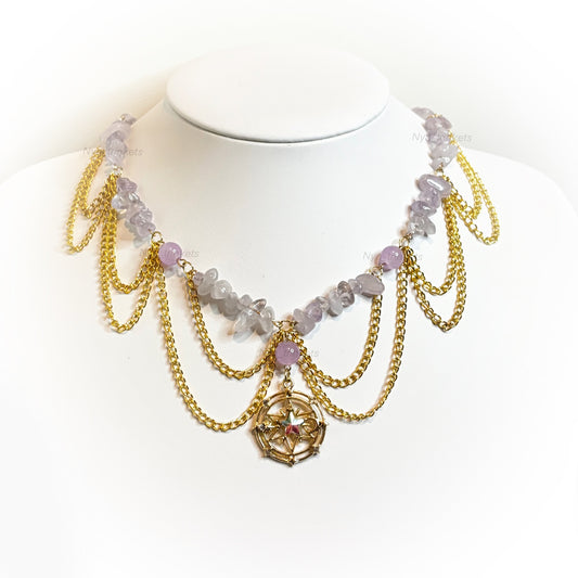 Amethyst Starfall Necklace